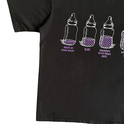 That's A Awful Lot Of Cough Syrup 4 Baby Bottles Black T-Shirt