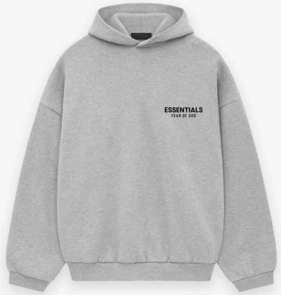 Fear of God Essentials Fleece Hoodie Light Heather Grey