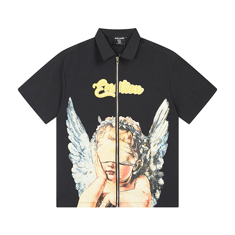Mixed Emotions Blinded Zip Up T-Shirt
