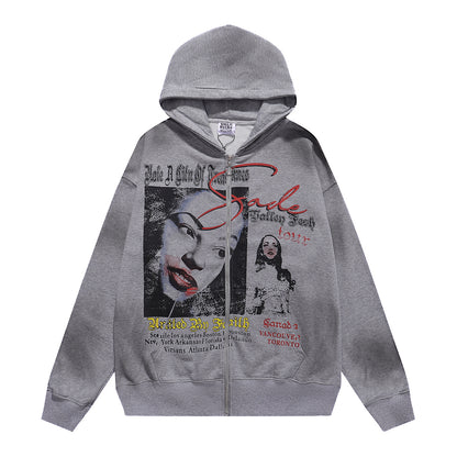 Vale Forever "Sade" Valley Full Zip Hoodie Grey